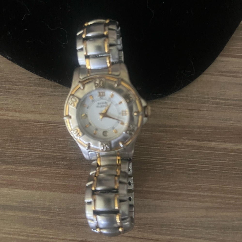 Anne Klein II 10/1562-3-5 Silver and Gold Two-Tone Watch - Picture 6 of 7